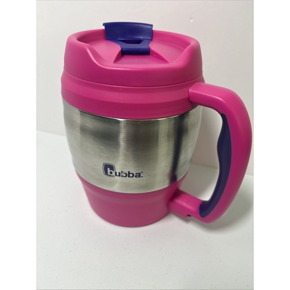 Classic Pink Bubba Insulated Desk Mug 52oz Water Bottle Thermos (pre-Owned) EUC